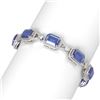 Image 2 : 46.05 ctw Tanzanite & Diamond Bracelet 18K White Gold