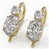Image 1 : 1.25 ctw Oval Cut Diamond Designer Earrings 18K Yellow Gold