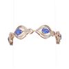 Image 1 : 16.09 ctw Tanzanite & Diamond Bracelet 18K Rose Gold