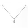 Image 2 : 0.9 ctw Oval Cut Diamond Designer Necklace 18K White Gold