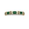 Image 1 : 38.13 ctw Emerald & VS Diamond Bracelet 18K Yellow Gold