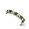 Image 2 : 38.13 ctw Emerald & VS Diamond Bracelet 18K Yellow Gold