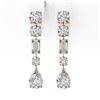 Image 2 : 3.5 ctw Mixed Cut Diamond Designer Earrings 18K Rose Gold