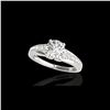 Image 1 : 1.40 ctw Certified Diamond Solitaire Ring 10K White Gold