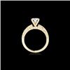 Image 2 : 1.18 ctw Certified Diamond Solitaire Antique Ring 10K Yellow Gold