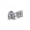 Image 1 : 1.02 ctw VS/SI Diamond Stud Designer Earrings 18K White Gold