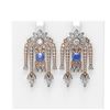 Image 1 : 16.23 ctw Tanzanite & Diamond Earrings 18K Rose Gold