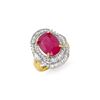 Image 1 : 5.75 ctw Ruby & Diamond Ring 14K Yellow Gold