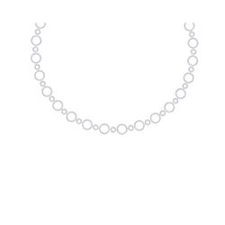10 ctw Certified SI/I Diamond Halo Necklace 18K White Gold