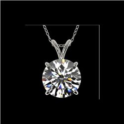 2.50 ctw Certified Quality Diamond Necklace 10K White Gold