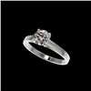 1.03 ctw Certified Quality Diamond Engagement Ring 10K White Gold