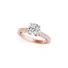 1 ctw Certified VS/SI Diamond Antique Ring 18K Rose Gold