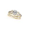 1.22 ctw Certified VS/SI Diamond 2pc Wedding Set 14K Yellow Gold