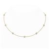 3 ctw Diamond Station Necklace 18K Yellow Gold