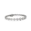 Image 1 : 11.50 ctw Pear Diamond Designer Bracelet 18K White Gold
