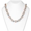 45.47 ctw Aquamarine & Diamond Necklace 18K Rose Gold