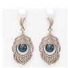 Image 1 : 3.52 ctw Diamond and Pearl Earrings 18K Rose Gold