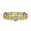 Image 2 : 27.35 ctw Citrine & Diamond Bracelet 14K Yellow Gold