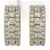 Image 2 : 7.42 ctw Diamond Designer Earrings 18K Yellow Gold
