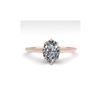 Image 1 : 1.0 ctw VS/SI Oval Diamond Engagement Ring 18K Rose Gold