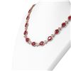 Image 2 : 76.53 ctw Ruby & Diamond Necklace 18K Rose Gold