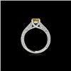 Image 2 : 1.32 ctw Certified SI/I Fancy Intense Yellow Diamond Ring 10K White Gold