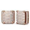Image 2 : 3.26 ctw Diamond Earrings 18K Rose Gold