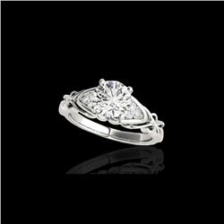 1.35 ctw Certified Diamond SolitaireRing 10K White Gold