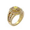 Image 1 : 4.89 ctw Canary Citrine & Diamond Ring 18K Yellow Gold
