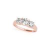 Image 1 : 1.3 ctw Certified VS/SI Diamond 3 Stone Ring 18K Rose Gold