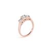 Image 2 : 1.3 ctw Certified VS/SI Diamond 3 Stone Ring 18K Rose Gold