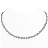 Image 1 : 18 ctw Mix Cut Diamonds Designer Necklace 18K White Gold