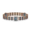 Image 2 : 27.1 ctw London Topaz & Diamond Bracelet 14K Rose Gold