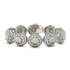 40.37 ctw Certified Opal & Diamond Victorian Bracelet 14K White Gold