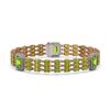 Image 1 : 26.14 ctw Peridot & Diamond Bracelet 14K Rose Gold