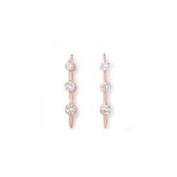 1.0 ctw Certified VS/SI Diamond Stud Earrings 14K Rose Gold