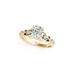0.65 ctw Certified VS/SI Diamond Antique Ring 18K Yellow Gold