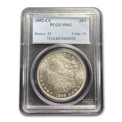 1892-CC Morgan Dollar MS-62 PCGS
