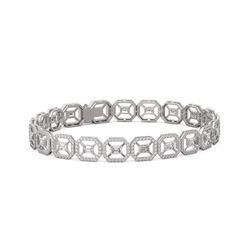 10 ctw Diamond Designer Bracelet 18K White Gold