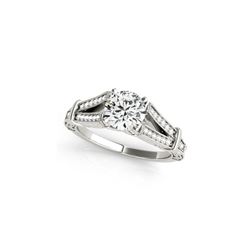 1 ctw Certified VS/SI Diamond Antique Ring 18K White Gold
