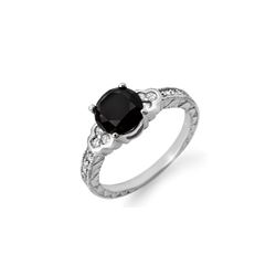 2.52 ctw VS Certified Black & White Diamond Ring 14K White Gold