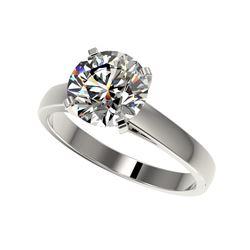2.55 ctw Certified Quality Diamond Engagement Ring 10K White Gold