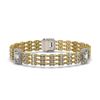 Image 2 : 18.96 ctw Emerald Cut & Oval Diamond Bracelet 18K Yellow Gold