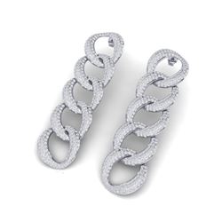 5 ctw Certified VS/SI Diamond Earrings 18K White Gold