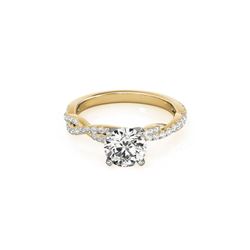 1.25 ctw Certified VS/SI Diamond Ring 18K Yellow Gold