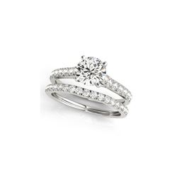 1.61 ctw Certified VS/SI Diamond 2pc Wedding Set 14K White Gold