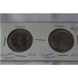 Canada Twenty-five Cent Coins (2)