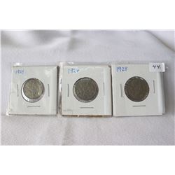 Canada Five Cent Coins (3)