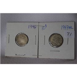 Canada Ten Cent Coins (2)