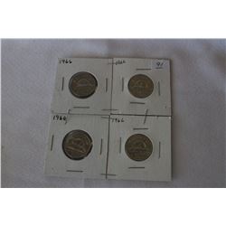 Canada Five Cent Coins (4)